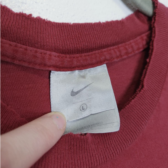 Vintage Nike Thrashed Worn Distressed Silver Tag Large Long Sleeve VTG - Picture 2 of 9